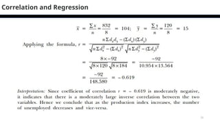 13
Correlation and Regression
 