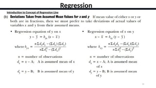 33
Regression
Introduction to Concept of Regression Line
 