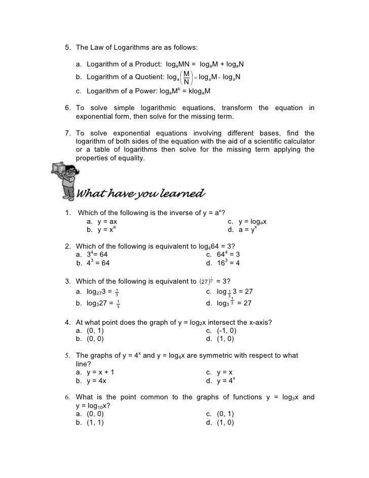 Module 4 Exponential And Logarithmic Functions Module 4 Exponential And Logarithmic Functions