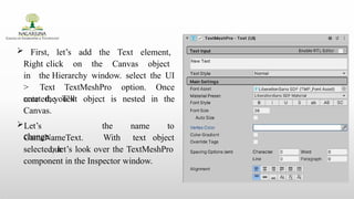 Comprehensive Guide to Designing Game User Interfaces with Unity | PPTX