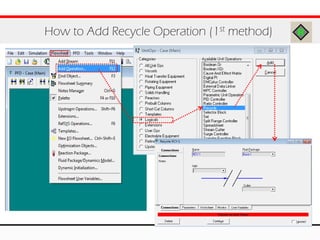 How to Add Recycle Operation (1st method)
 