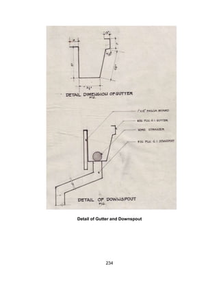 234
Detail of Gutter and Downspout
 