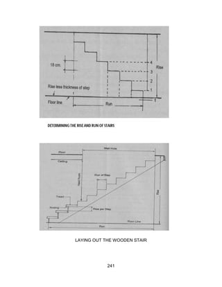 241
LAYING OUT THE WOODEN STAIR
 