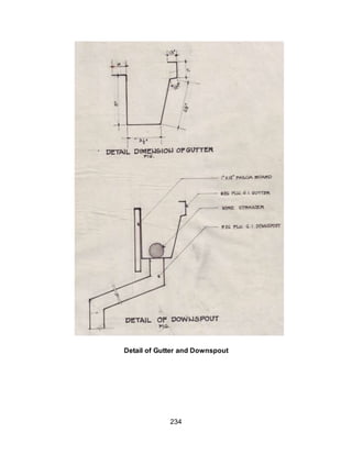 234
Detail of Gutter and Downspout
 