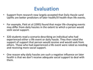 Daily Uplifts Examples Module 4 stress | PPTX