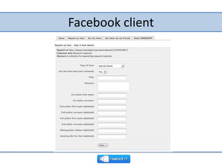 Facebook client<br />