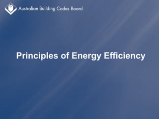Principles of Energy Efficiency
 