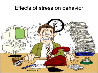 Effects of stress on behavior
 