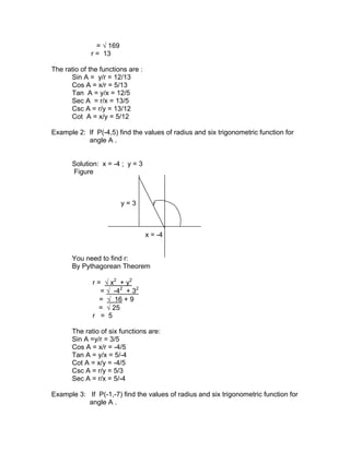 Module 4 circular functions | PDF | Physics | Science