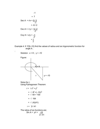 Module 4 circular functions | PDF | Physics | Science