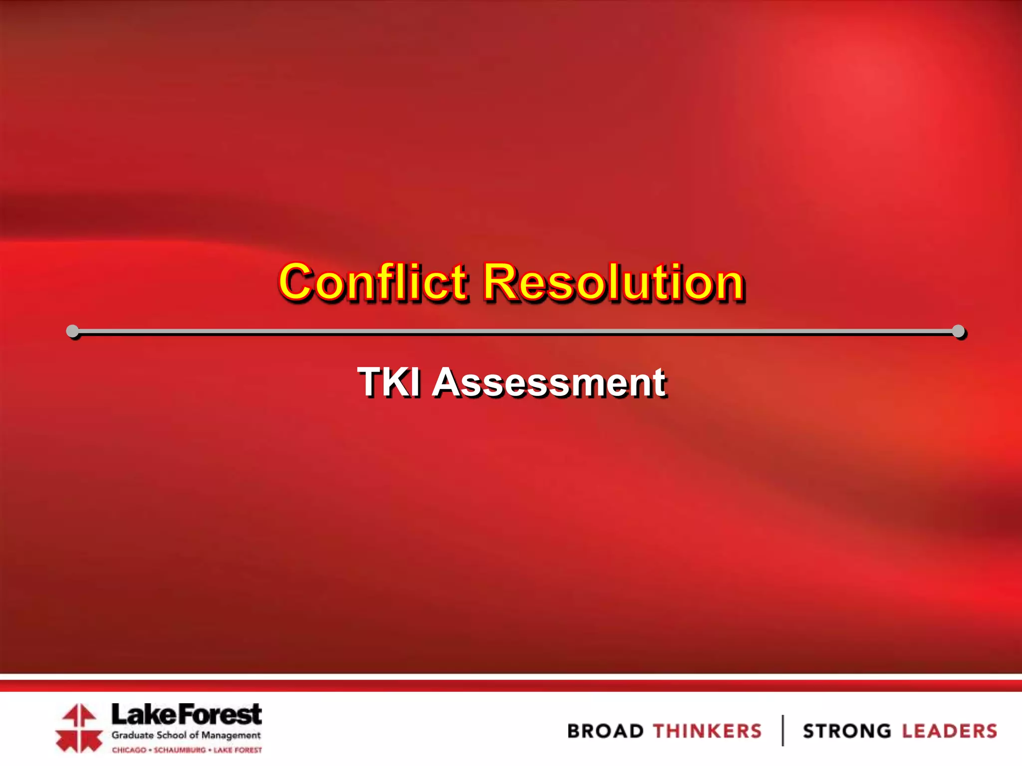 TKI Assessment