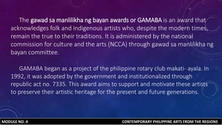 MODUl Filipino Contemporary Artists.pptx