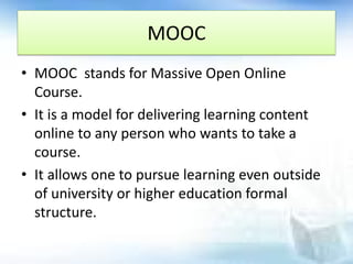Flexible Learning Environment Lesson 1: Online Distance Education and ...