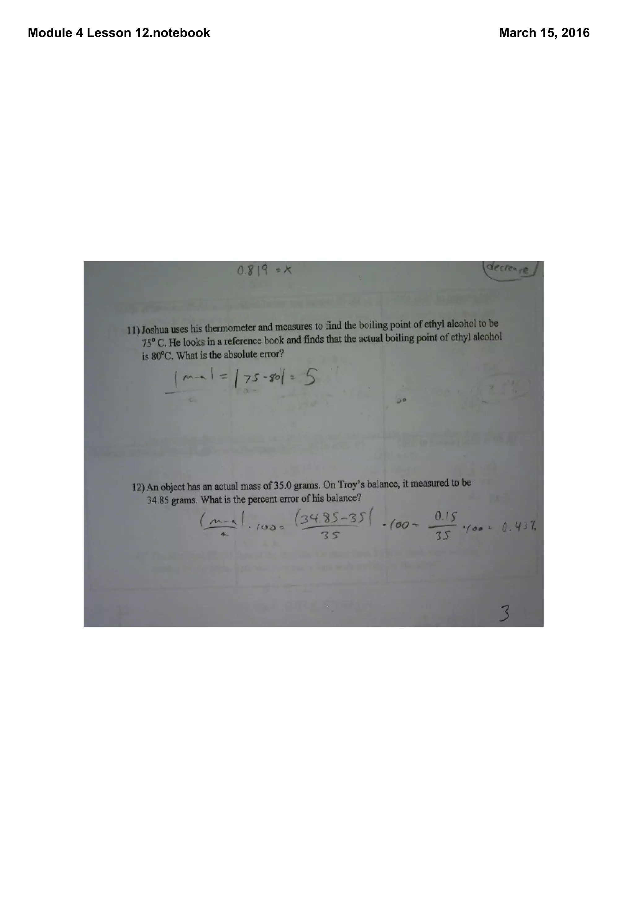 Module 4 Lesson 12.notebook March 15, 2016
 