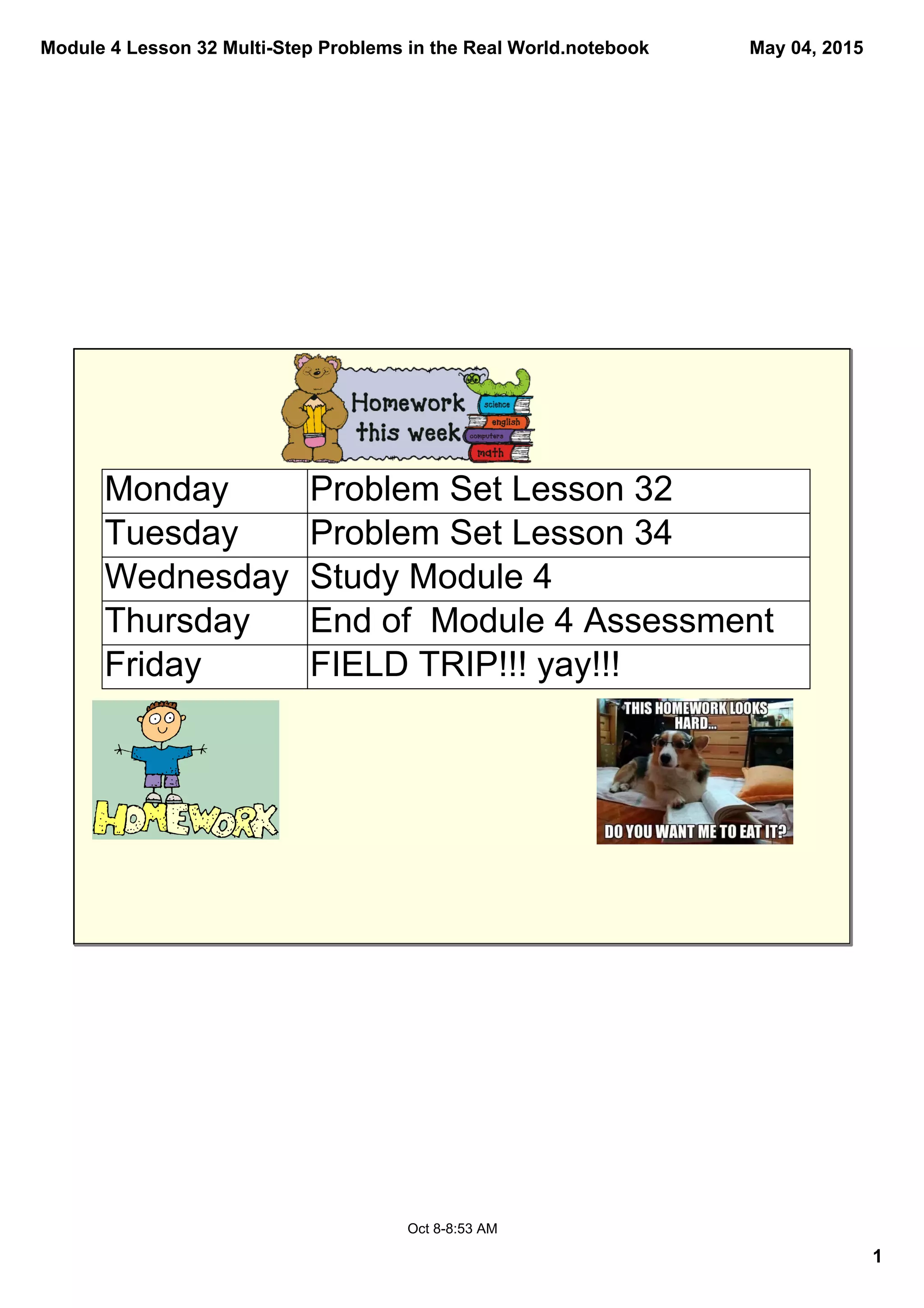 Module 4 lesson 32 | PDF