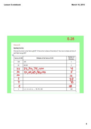 Lesson 5.notebook
5
March 10, 2015
S.28
 