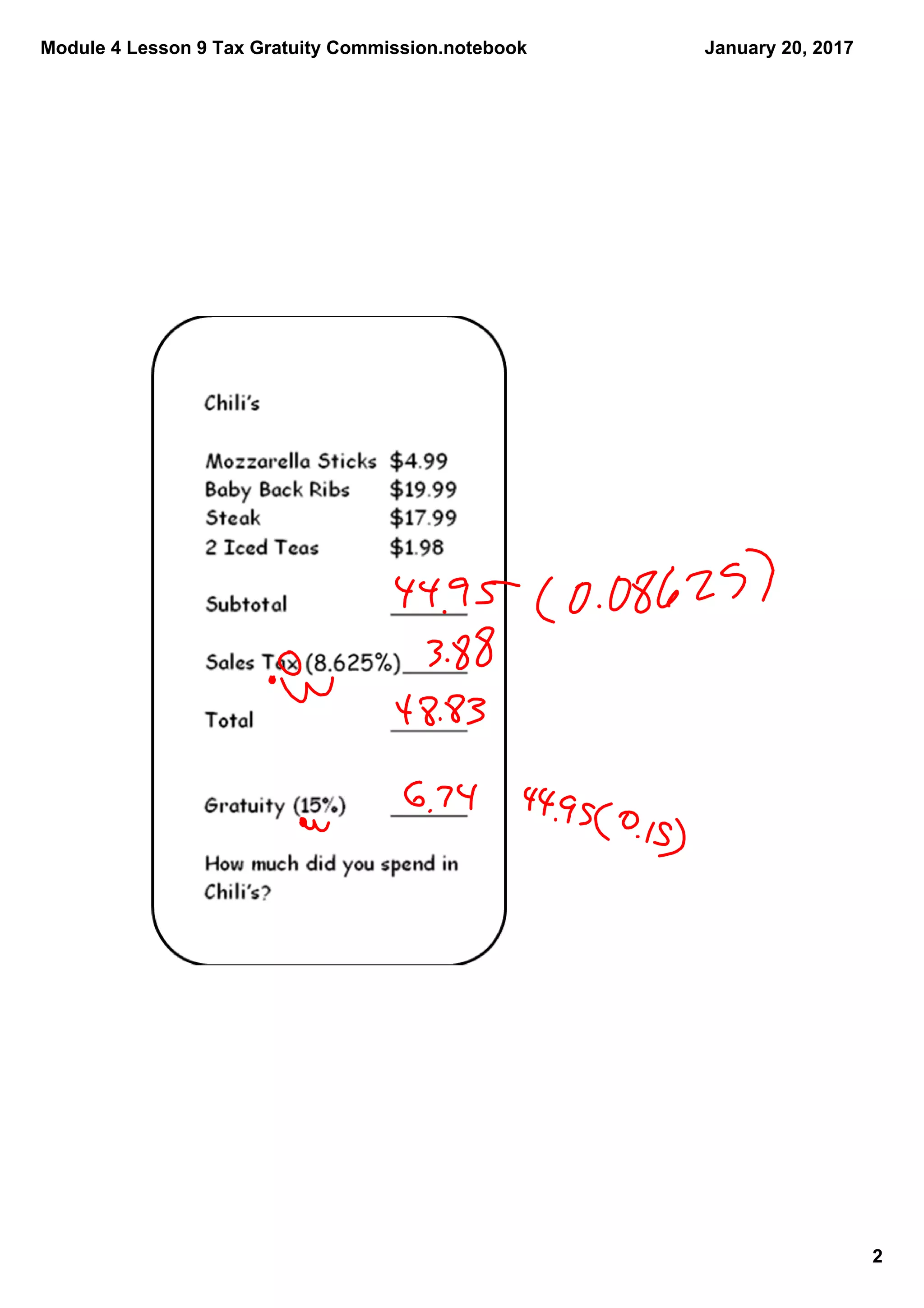Module 4 Lesson 9 Tax Gratuity Commission.notebook
2
January 20, 2017