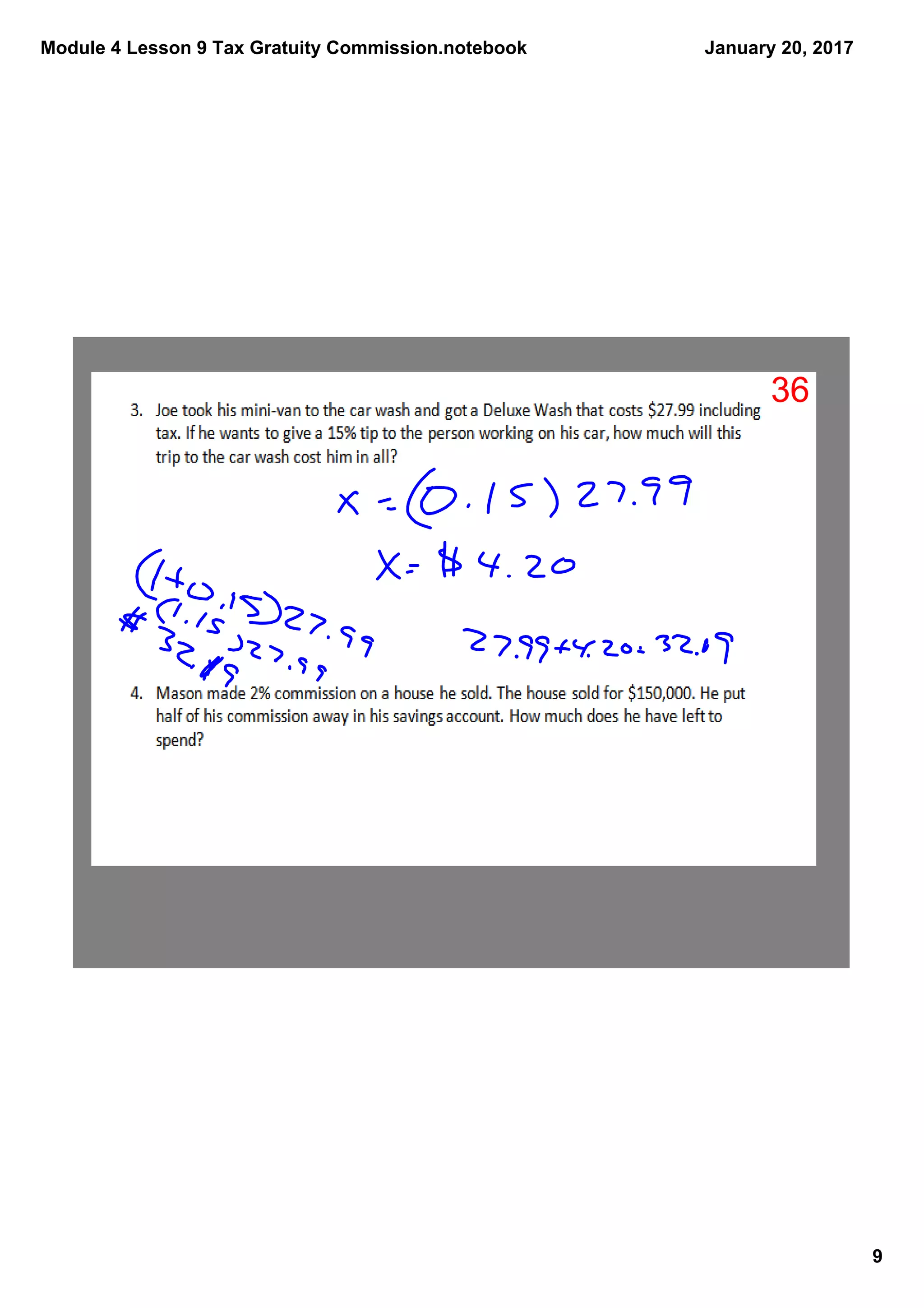 Module 4 Lesson 9 Tax Gratuity Commission.notebook
9
January 20, 2017
36