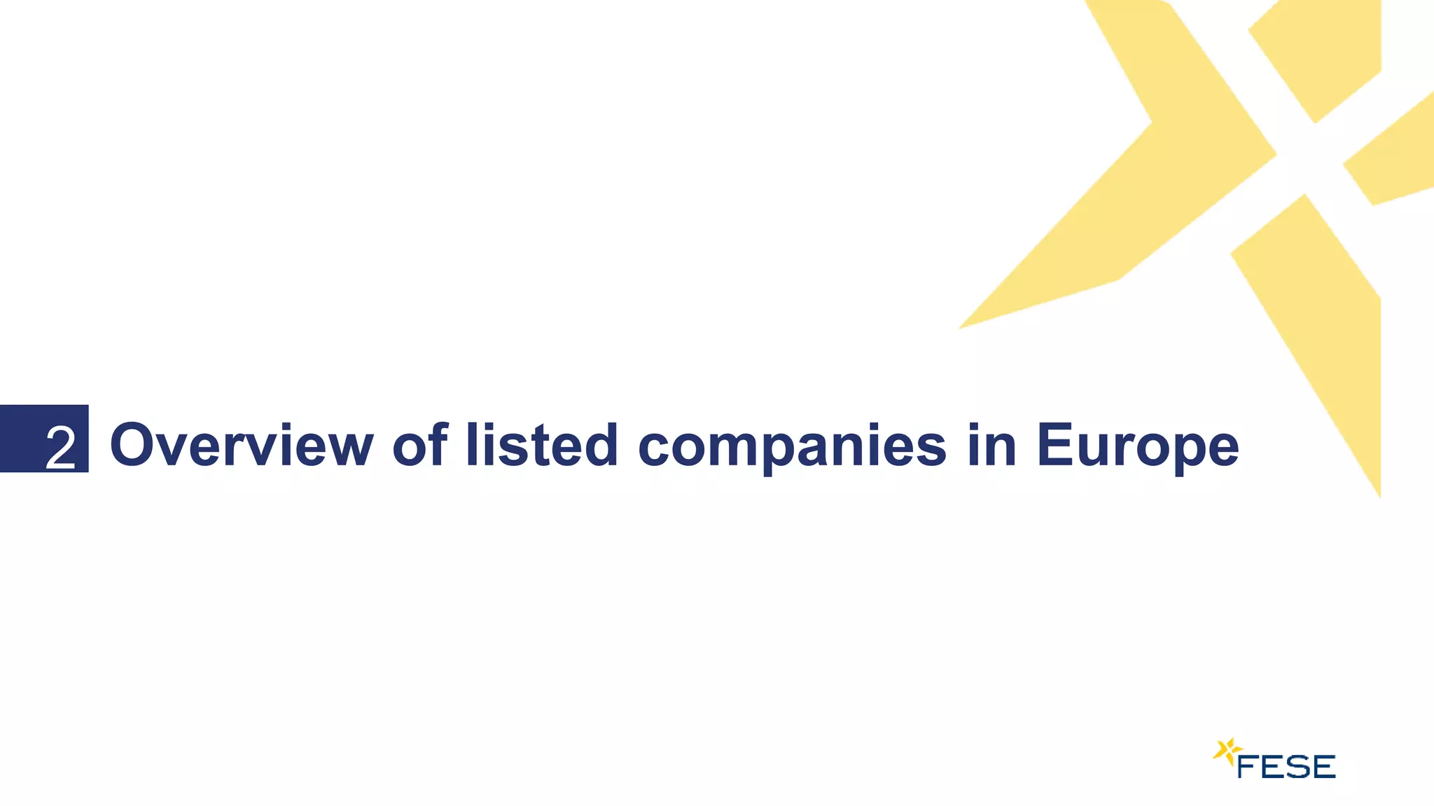 2 Overview of listed companies in Europe
 