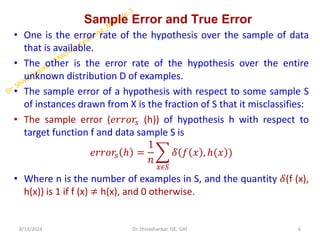 True Error Module 4_Machine Learning_Evaluating Hyp | PDF