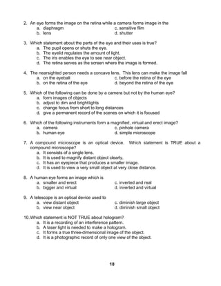 Module 4 optical instruments | PDF