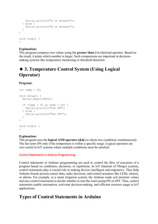 Comprehensive Guide to Arduino Programming: Data Types, Operators, and ...