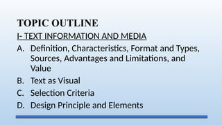 Text Information Module MODULE 4 (PART 1 TEXT INFORMATION AND MEDIA).pptx