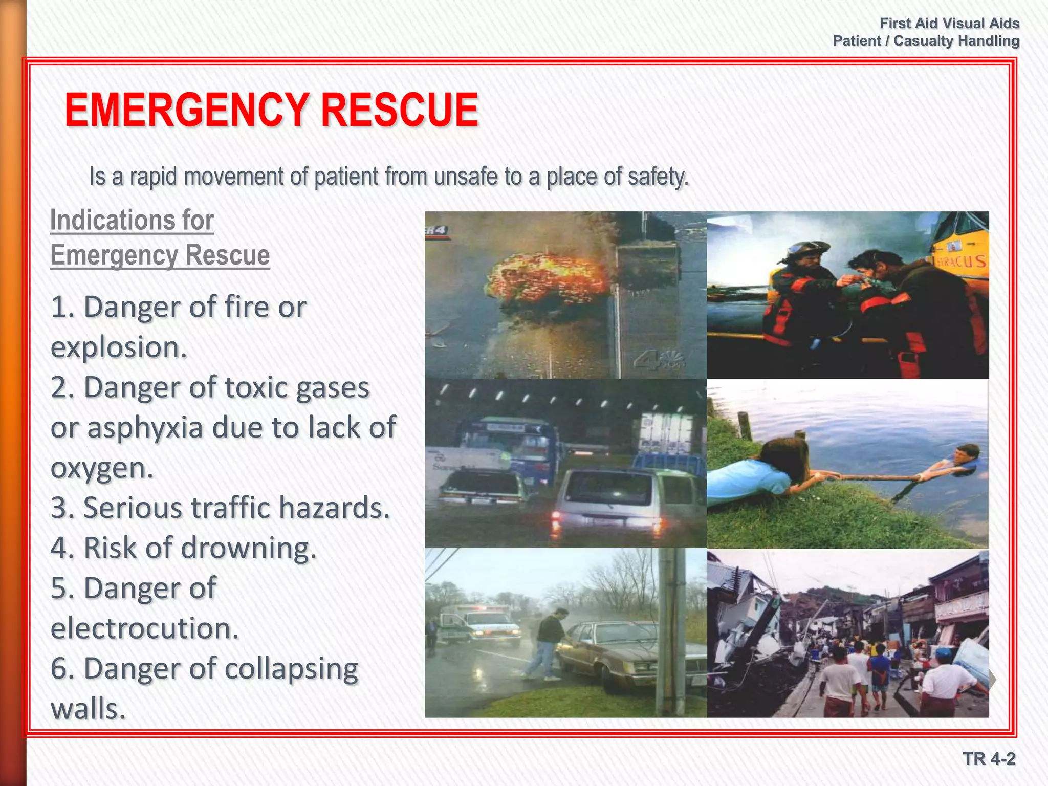 Module 4 patient and casualty handling PPT
