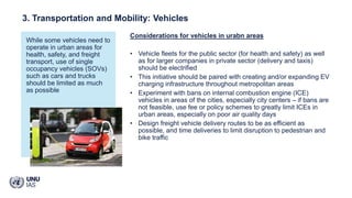 Considerations for vehicles in urabn areas
• Vehicle fleets for the public sector (for health and safety) as well
as for l...