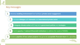 Module 4: Private sector engagement for NDC implementation