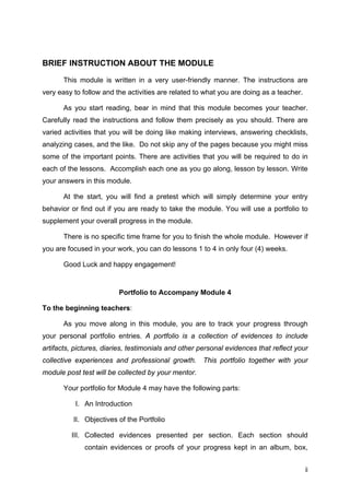 Module 4 professionalism and personal welfare | PDF