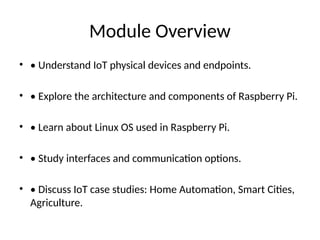 Comprehensive Guide to Raspberry Pi in IoT Systems and Applications | PPTX