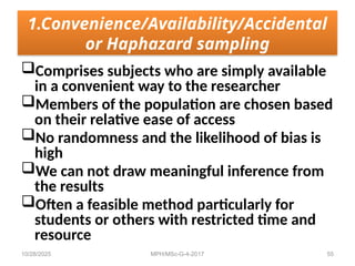 Module 4 sampling of research methodology | PPTX