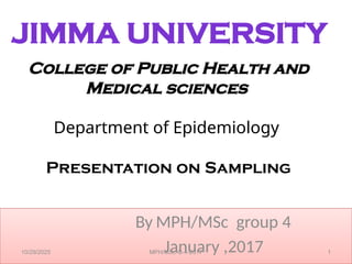 Module 4 presentation on sampling methods | PPTX