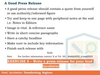 A Good Press Release
 