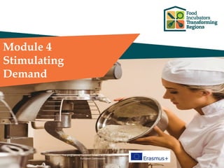 This programme has been funded with support from the
European Commission
Module 4
Stimulating
Demand
 