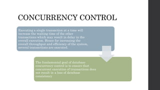why does the accuracy decrease as the concurrency... DBMS Module 4 Transaction Processing.pdf
