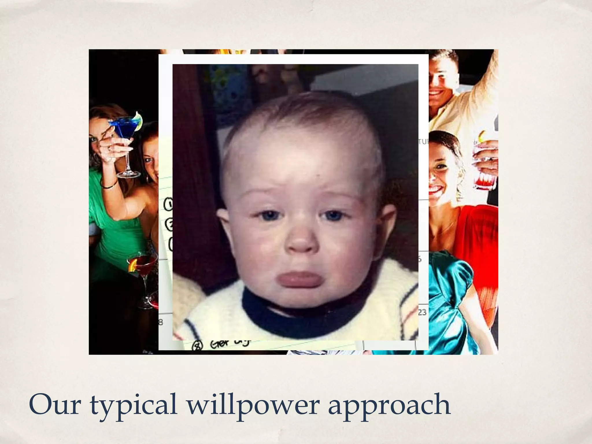 Our typical willpower approach
 