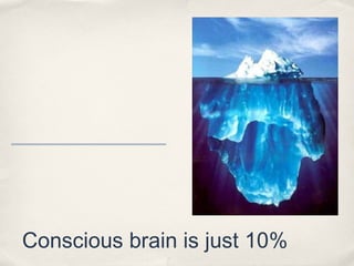 Conscious brain is just 10%
 
