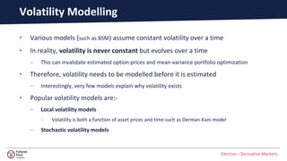 Module 4 Volatility.pdf A deep dive into volatility | PDF