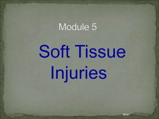 Soft Tissue
Injuries
TR 5-1
 