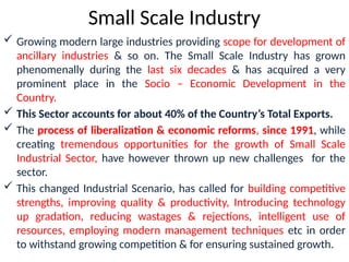 Small scale industry engineering economics management | PPTX