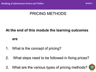 PRICING in Service Marketing Module 5 | PPTX