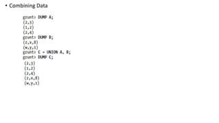• Combining Data
 