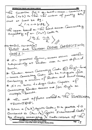 VTU CBCS E&C 5th sem Information theory and coding(15EC54) Module -5 notes