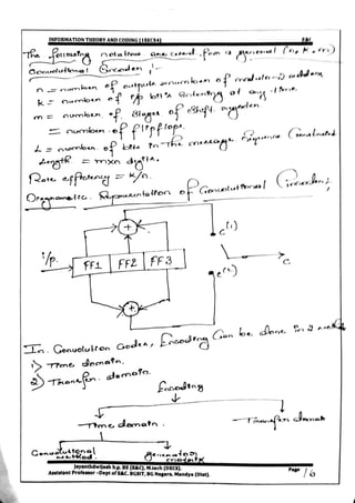 VTU CBCS E&C 5th sem Information theory and coding(15EC54) Module -5 notes