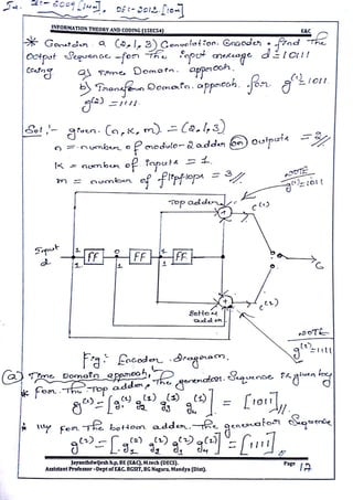 VTU CBCS E&C 5th sem Information theory and coding(15EC54) Module -5 notes