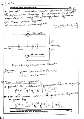 VTU CBCS E&C 5th sem Information theory and coding(15EC54) Module -5 notes