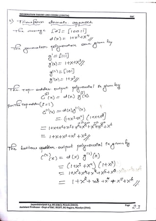 VTU CBCS E&C 5th sem Information theory and coding(15EC54) Module -5 notes