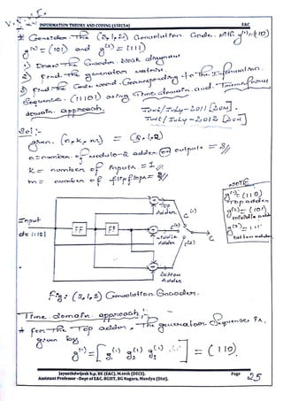 VTU CBCS E&C 5th sem Information theory and coding(15EC54) Module -5 notes